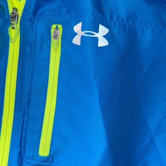 Under Armour Vibrant Blue Jacket with Neon Highlights (A) - Picture 6 of 6